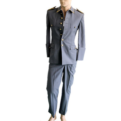 Buy Formal Authoritative Ceremonial Uniform Set With Gold Buttoned Jacket And Straight Legged Trousers online manufacture