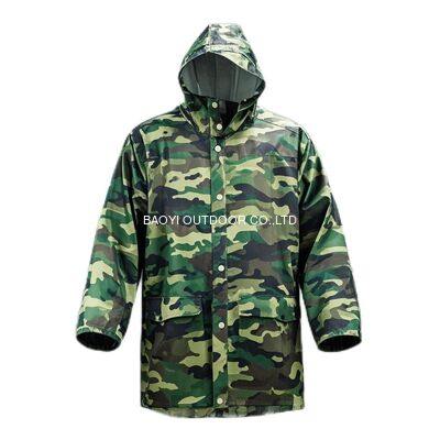 Buy Polyester Tactical Training Security Guard Raincoat Waterproof For Men online manufacture