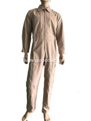 Buy Durable material One Piece Tailored Solutions Khaki Fireman Uniform Fireproof Work Uniform Safety Flame Retardant Suit tactical Uniform Clothing For Fire Rescue Laboratory, Fireman Uniform online manufacture