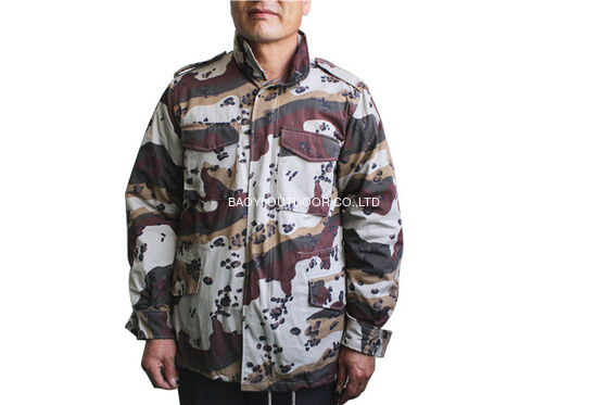 Buy Camouflage Polyester / Cotton M65 tactical Jacket Customizable For Saudi Army online manufacture