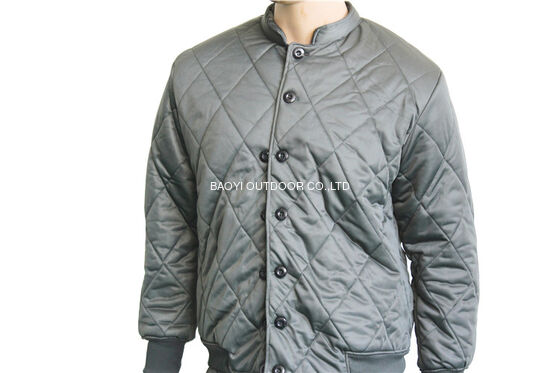 Buy Winter Men Quilted tactical Jacket Liner with Cotton Filling Front Button Closure online manufacture