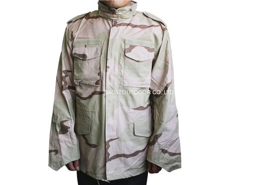 Buy Polyester / Cotton M65 Military Desert Camo Jacket Functional For Saudi Army online manufacture