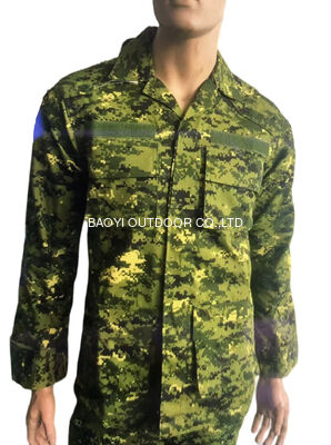 Buy 65 Polyester 35 Cotton / Twill Fabric ACU tactical Uniform Set For Malaysia Army online manufacture