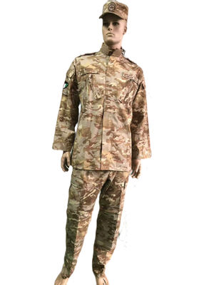 Buy ACU Military Jacket And Pants 60 Cotton 40 Polyester / Twill Fabric Military Uniform Set For Kuwait Army online manufacture