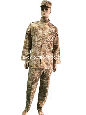 Buy ACU tactical Jacket And Pants 60 Cotton 40 Polyester / Twill Fabric tactical Uniform Set For Kuwait Army online manufacture