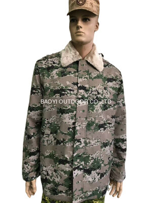 Buy Winter Polyester / Cotton Camouflage Military Jacket For Saudi Army online manufacture