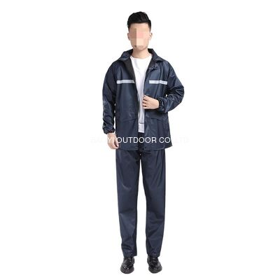 Buy PU Coating Military Raincoat Poncho Windproof For Men And Women Full Body Protection online manufacture