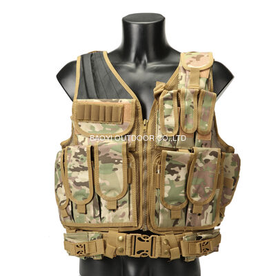 Buy Custom Camouflage  Lightweight Body Armor Tactical Vest Multifunctional Summer Tactical Vest Combat Waistcoat Breathable CS Field Equipment tactical Tactical Vest online manufacture