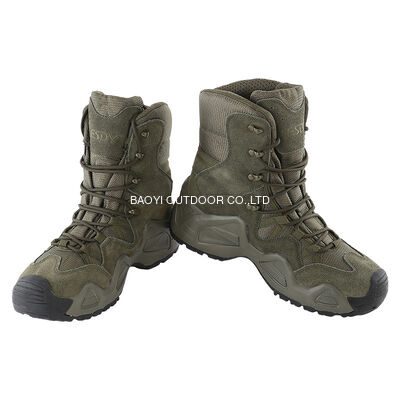 Buy High Top tactical Cow Leather Boots For Both Men And Women Outdoor Sports Hiking online manufacture