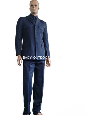 Buy Navy Blue 45 Wool 55 Polyester tactical Uniform Winter Long Sleeve Ceremonial Dress tactical Officer Suit online manufacture