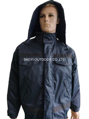 Buy Navy Blue All Weather tactical Jacket with Advanced Composite Fabric Technology and 4 Pockets Design online manufacture