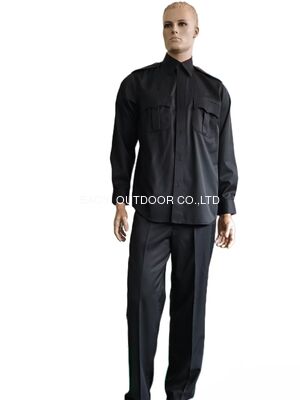 Αγορά Μαύρο Στρατιωτικό Επίσημο Σύνολο Στολή Μακρυμάνικο και Ίσιο Παντελόνι 45% Μαλλί 55% Πολυεστέρας online manufacture