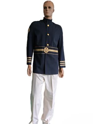 Buy Professional Design Classic Black Color Ceremonial Uniform Suit Set 60 Polyester 40 Viscose online manufacture