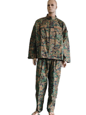 Buy ACU Military Uniform Digital Woodland Camouflage Tactical Field Uniform 50 50 Nylon Cotton Material online manufacture