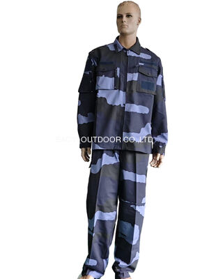 Buy Navy and Black Digital Camouflage Combat Uniform Set tactical Uniform Clothing Tear Resistant 225GSM Ripstop online manufacture