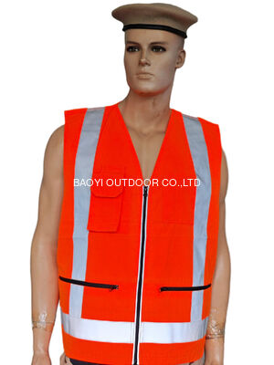 Buy High Visibility Reflective Safety Vest Fluorescent Orange online manufacture