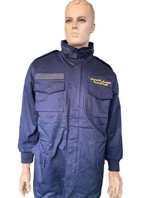 kopen Militair Jack Marineblauw Tactisch Lange Mouw Afneembare Voering Jas 65 35 Ripstop Stof Voor Buitengebruik online manufacture