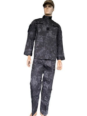 Buy ACU Military Uniform Set Tactical Black Camo Uniform Set Durable Combat Outdoor Apparel online manufacture