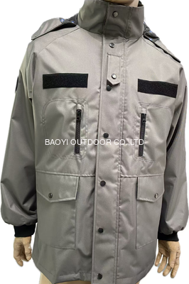 Buy 3-in-1 Waterproof Security Jacket with Detachable Fleece Liner & Epaulettes for Winter Duty Patrol online manufacture