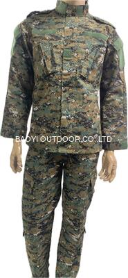 Buy ACU Style Digital Woodland Camo Uniform Tactical Uniform For Army Training and Outdoor Combat online manufacture