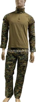 Buy Breathable Coyote Brown Tactical Combat Shirt with Digital Camo Pants Set online manufacture