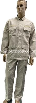 Buy Tactical Security Guard Uniform Set Ripstop Cotton Work Shirt and Trousers for Men online manufacture