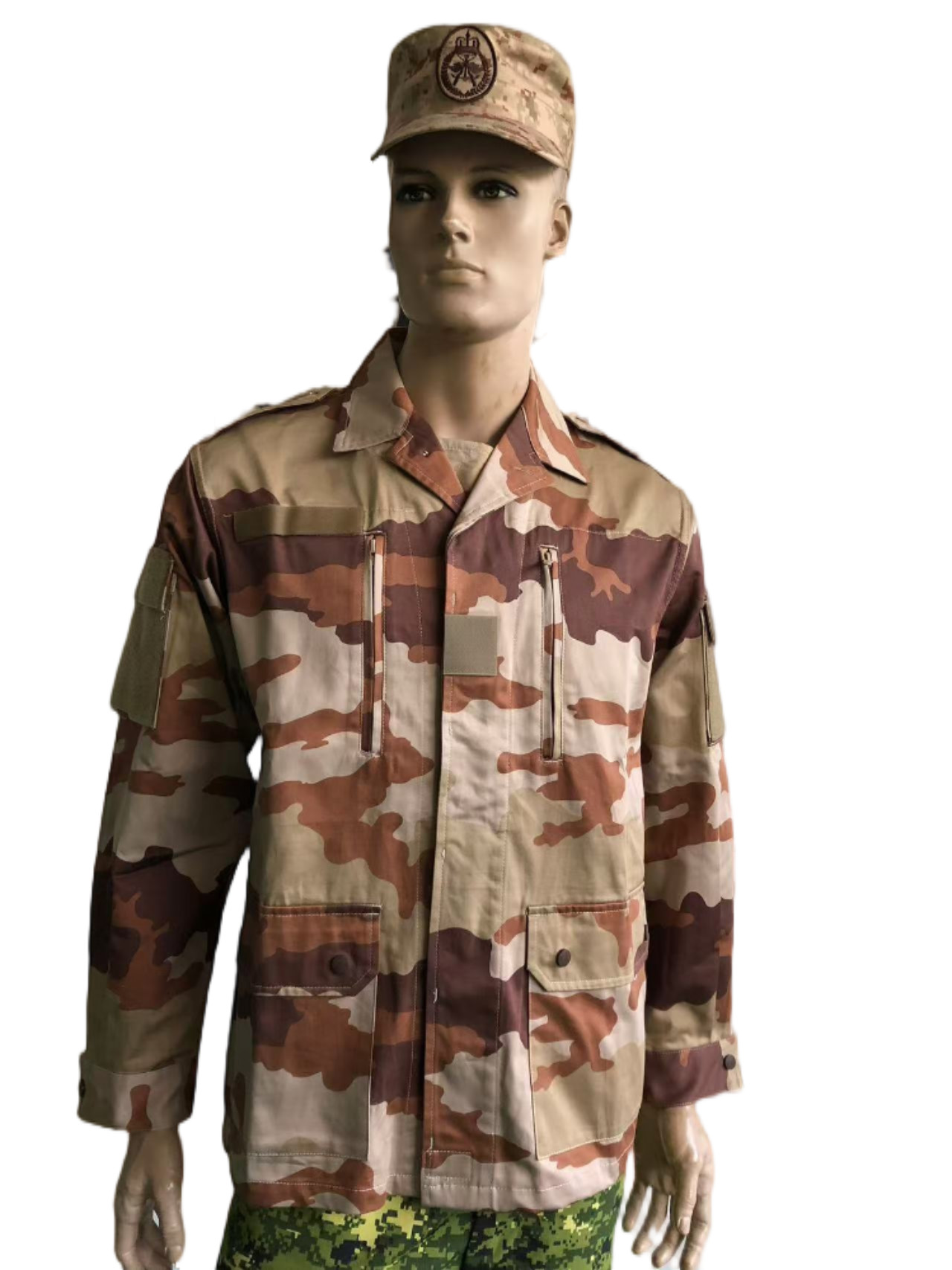 Desert Camouflage TC 65/35 Twill French Military Uniform F2 Style For ...